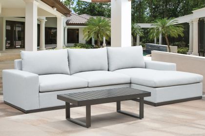 Wyatt - 2 Piece Sectional & Cocktail Table - White