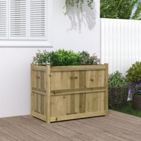 Garden Planter 35.4"x19.7"x27.6" Impregnated Wood Pine