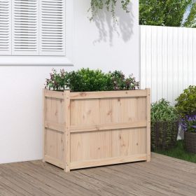 Garden Planter 35.4"x19.7"x27.6" Solid Wood Pine