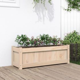 Garden Planter 35.4"x12.2"x12.2" Solid Wood Pine