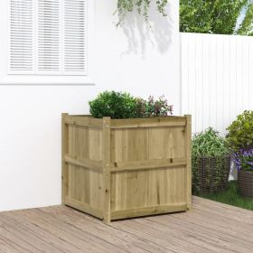 Garden Planter 27.6"x27.6"x27.6" Impregnated Wood Pine