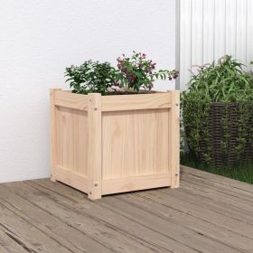 Garden Planter 15.7"x15.7"x15.7" Solid Wood Pine