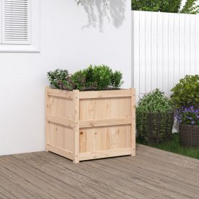 Garden Planter 23.6"x23.6"x23.6" Solid Wood Pine