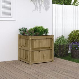 Garden Planter 23.6"x23.6"x23.6" Impregnated Wood Pine