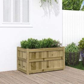 Garden Planter 35.4"x19.7"x19.7" Impregnated Wood Pine