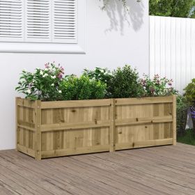 Garden Planter 59.1"x19.7"x19.7" Impregnated Wood Pine